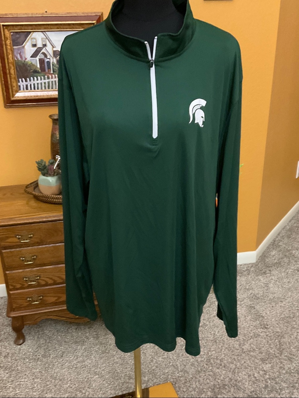 Men’s Size XXL Michigan State 1/4 Zip Up, Great Condition